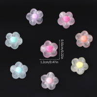 30Pcs Bolas De Acrílico Claras De 12mm En Forma De Girasol Para Hacer Joyas DIY Accesorios Para Pulseras Y Collares - details 4