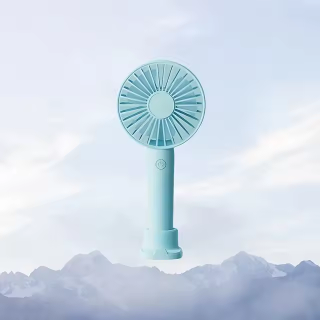 Ventilador de mano con Carga Usb, turbina de Viento portátil, Mini ventilador de mano, soporte de esritorio - 1