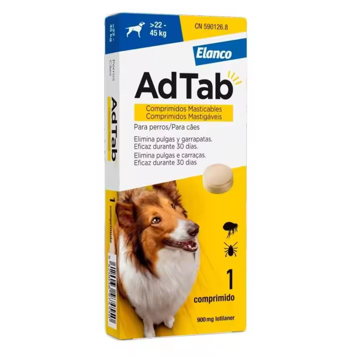 Comprimido masticable para perro de 22 a 45 kg, 1 ud - 1