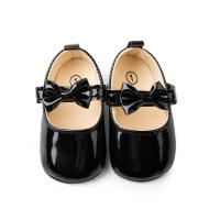 Zapatos De Princesa Para Bebés KIDSUN Antideslizantes Con Lazo Clásico Primera Caminata Para Niñas Cuna Zapato Talla True Fit Para 0-24 Meses Material Superior PU Cordón De Seguridad Cierre De Correa - details 7