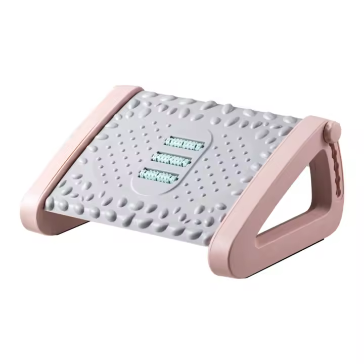 Taburete De Pies Ajustable Ergonómico Con Rodillos Almohadilla Masajeadora Para Descanso Cómodo Para Oficina Y Hogar VAKIND - 1