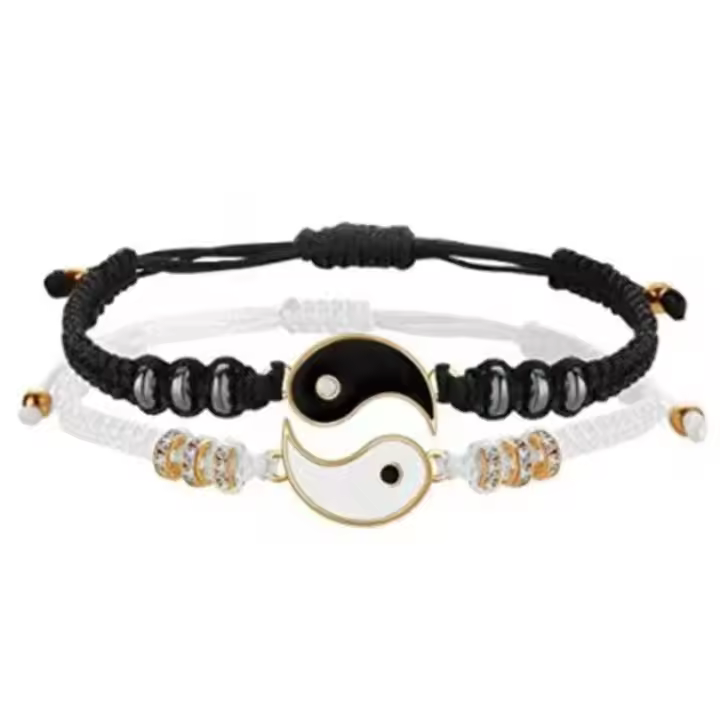 Yin Y Yang, brazalete magnético de Cuerda ajustable para los mejores - 1
