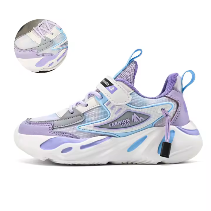 Zapatos De Moda Para Niñas Tenis Deportivos Transpirables Para Escuela Y Verano Suela De EVA Talla True Fit Material De Suela PU - 1