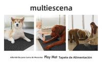 Alfombrilla Para Alimentos Y Agua Para Mascotas Con Sello De Goma Antideslizante Y Secado Rápido Plástico Universal Para Perros Y Gatos - details 1