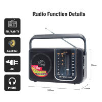 Radio Portátil AM FM De Batería Mejor Receptor Duración Extendedas Para Emergencias Huracán Caminar Correr Televisión Radio - details 5