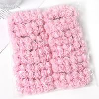 144Pcs Mini Rosas Artificiales 7.5cm Esponja Flores Falsas Para Decoración De Boda Decoración De Hogar Regalos DIY Accesorios - details 8