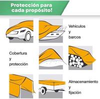 Criscolor Lona Multiusos Verde Resistente Al Agua con Ojales de Aluminio 90gr - details 0