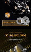 Carrete De Pesca Rooblinos HM Con Carrete De Metal Max Drag 8KG Manija De Acero Inoxidable Para Agua Dulce Y Salada Carrete De Pesca De Rotación - details 4