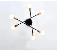 Modern LED Chandelier Ajustable De E27 Para Sala De Estar Dormitorio Café Comedor Iluminación Calor Y Frío Luz De Techo Metálica Para Espacios De 5-10 M2 - details 2