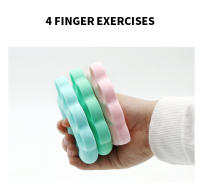 Entrenador De Agarre Ajustable De Silicona Para Recuperación De Dedos Expansor De Muñeca Para Ejercicio En El Gimnasio Y Fitness Fortalecedor De Músculos De Mano - details 7