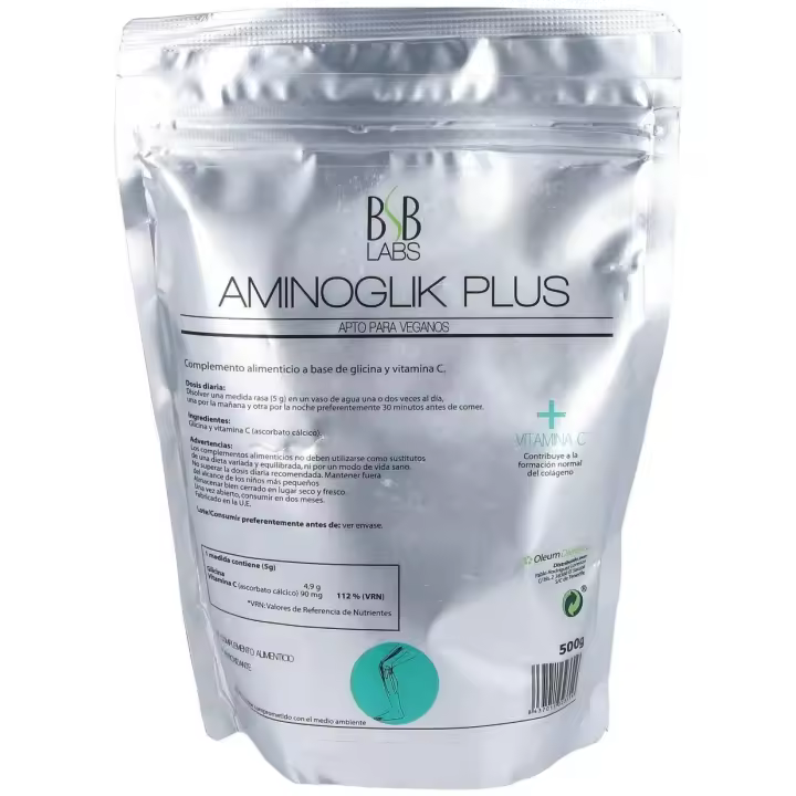 Bsb Labs Aminoglik Plus + Vitamina C Sg Vegan 500G - 1