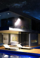 Lámpara De Pared LED Solar Impermeable Con Sensor De Movimiento Y Control Remoto Para Jardín Y Calle Luz De Vía Exterior Super Brillante - details 9