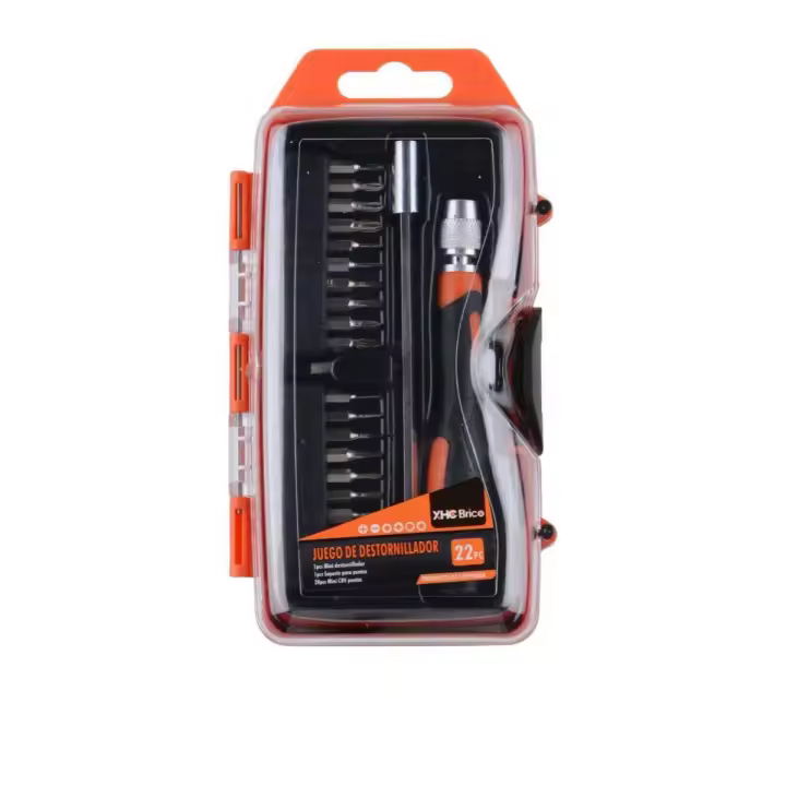 XHC BRICO  Juego de destornilladores - 22 piezas - Variedad de puntas - All in 1  Marca XHC BRICO - 1