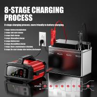 Cargador Inteligente De Batería Para Coche 25A/15A 8- Etapas 12V-24V Para Motocicletas Y Baterías De Ácido Plomo AGM GEL LiFePo4 Reparación De Baterías Con Pulso - details 6