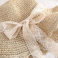 Sombrero de paja de Verano para Mujer, Con Protección solar, de Ala Ancha, plegable, para viaje, Con Lasso de juguete y FPS 50 + - details 1