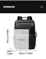 Mochila De Negocios Grande Capacidad Con Portátil Para Hombres Impermeable Multifuncional Computadora Viaje Diario Estudiantes - details 1