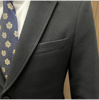 Chaqueta De Patoleta Verde Rayada Para Hombre Alta Calidad Moda Senior Primavera Otoño Casual Elegante Para Negocios - details 3
