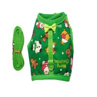 Set De Correa Y Arnés Para Pequeños Animales De Peluche Resistente Al Escape Disfraz De Navidad Rojo/Gris Para Hamster Rata Y Conejo - details 0
