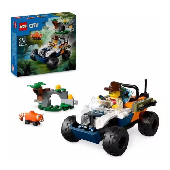 LEGO CITY 60424 EXPLORADORES DE LA JUNGLA CON TODOTERRENO - 1