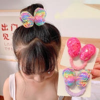 Cinta Elástica Para Cabello Con Mariposa De Lentejuelas Para Niñas Accesorio De Princesa Decorativo Para Niños Cabeza De Bebé - details 7