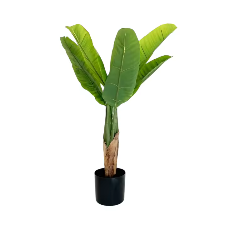 Acomoda Textil – Planta Artificial Decorativa con Macetero Elegante para Hogar, Jardín, Comercio y Oficina. Planta Sintética Resistente para Interior y Exterior Sin Cuidados. (Platanero, 100 cm) - 1