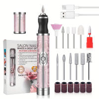 YIKOOLIN Máquina De Uñas Eléctrica Profesional 20000RPM Para Archivar Uñas De Acrílico Y Gel Herramienta De Manicura Y Pedicura Set De Manicura - details 1