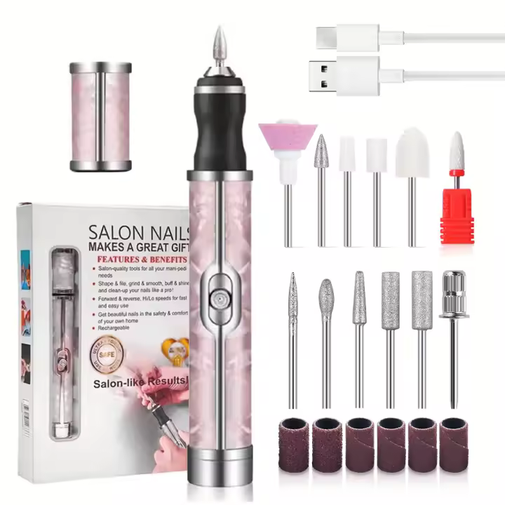 YIKOOLIN Máquina De Uñas Eléctrica Profesional 20000RPM Para Archivar Uñas De Acrílico Y Gel Herramienta De Manicura Y Pedicura Set De Manicura - 1