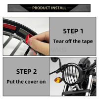 Protector De Faros Delanteros Para Motocicleta En Negro Guardia De Lámpara De Manillar Para Honda Rebel CMX 300 2017-2022 Cubierta De Grill De Faro - details 4