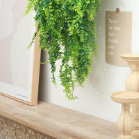 Planta Artificial De 90cm Pernasa Fern Británico Hojas Vínculo Decoración De Habitación Hogar Plástico Hoja Verde Para Bodas Fiestas Balcones - details 7