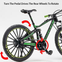 Bicicleta De Montaña De Escala 1:8 Para Niños Juguetes De Aleación De Metal Con Absorción De Choque Regalo Ideal Para Deportes Al Aire Libre - details 5