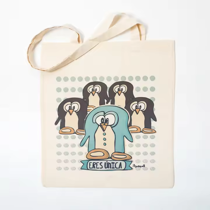 YOSIQUESE Bolsa de Tela | Modelo: list: 'Eres únic@'|'Eres únic@' | Productos y regalos solidarios hechos por personas con discapacidad - 1