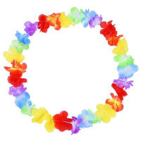 100pcs Coronel De Flores Artificiales Para Navidad En Estilo Hawaiano Decoración De Puerta Para Fiestas Luau Torpil - details 6