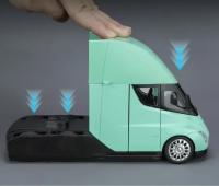 Camión De Juguete De Tesla Semi a Escala 1:24 Con Luz Y Sonido Modelo De Aleación De Metal Regalo Para Niños Coleccionable - details 5