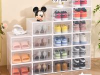Zapatero plegable para el hogar, caja zapatos ,caja plastico cajone caja de almacenamiento de plástico transparente, organizador de zapatos, Zapatero de almacenamiento para zapatos de baloncesto, tacones altos 2 tamaños - details 6