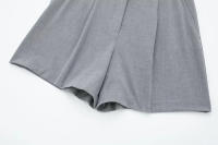 Traza Elegante Conjunto De Pantalones Solids Para Mujer Verano 2024 Sin Mangas Cuello En V Botones Vestido Top + Shorts De Cintura Alta Vintage - details 22