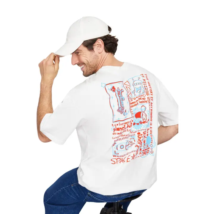 Trendyol Green Oversize/Wide Cut 100% Cotton Back Printed Short Sleeve T-Shirt Tmnss23Ts00168 - 1