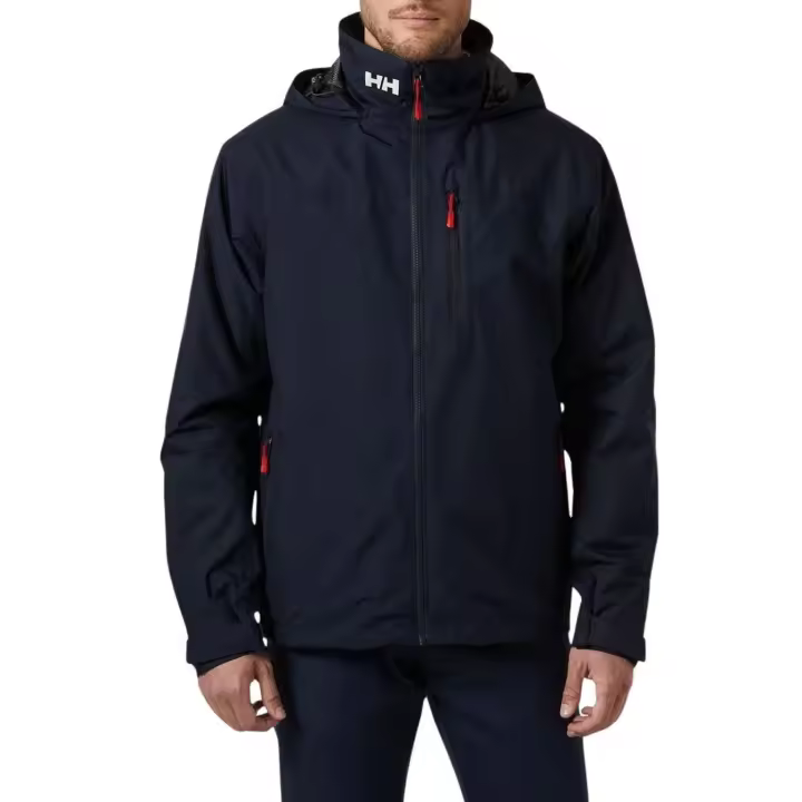 CREW HOODED MIDLAYER JACKET 2 NAVY - 1
