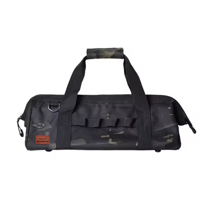 Bolsa de herramientas de gran capacidad para acampar, almacenamiento de boca ancha, resistente al agua, parte inferior resistente - 1