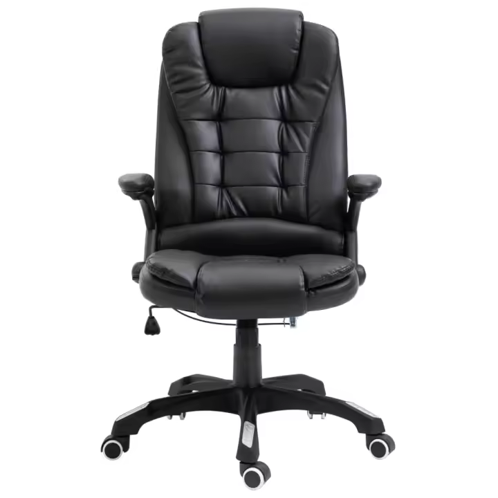 VidaXL Silla de oficina Coma acolchada reclinable negro 110-119x68x71 cm - 1