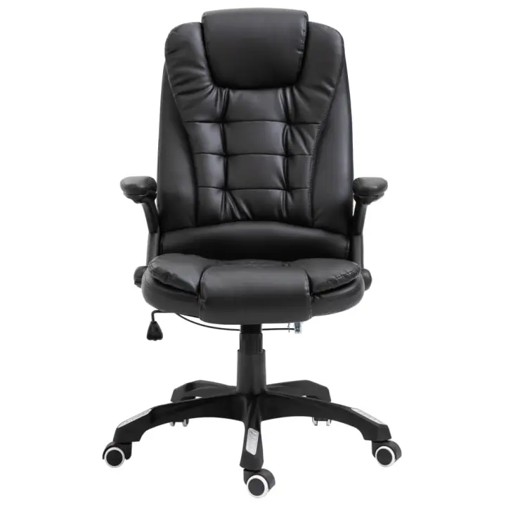 VidaXL Silla de oficina Coma acolchada reclinable negro 110-119x68x71 cm - 1