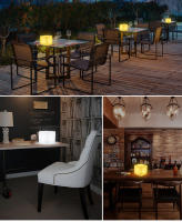 Lámpara Decorativa De Cubo LED De 16 Colores Con Controlador Recargable Por USB Y Solar Para Mesa Fiesta Camping - details 11