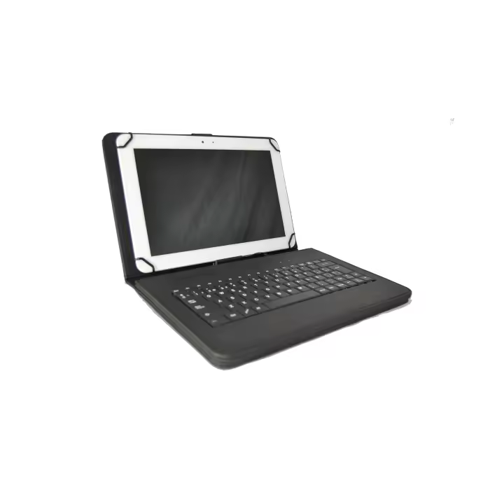 Funda con Teclado extraíble en español (Incluye Letra Ñ) para Huawei Mediapad M3 Lite / T5 de 10.1 Pulgadas - Color Negro - 1
