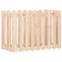 vidaXL Arriate elevado jardín valla madera impregnada pino 100x50x70cm Color Pino natural,  Pino blanco,  Pino negro y mas - details 4
