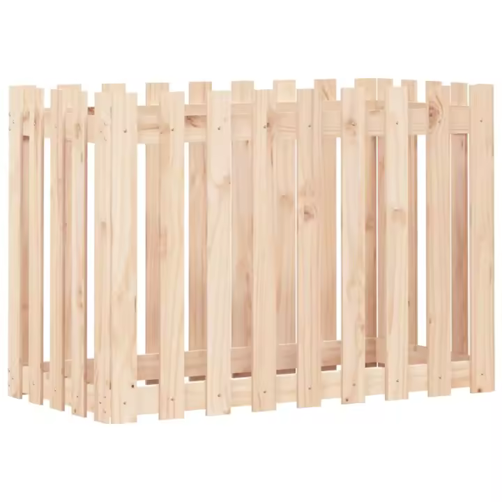 vidaXL Arriate elevado jardín valla madera impregnada pino 100x50x70cm Color Pino natural,  Pino blanco,  Pino negro y mas - 1