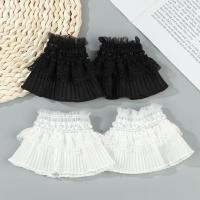 Pareja De Falsas Mangas Decorativas Con Volantes Para Primavera Y Otoño Codo De Ruffle Mangas Universales Para Decorar Suéteres Unisex - details 6