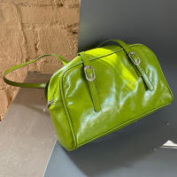 Bolso De Hombro Para Mujer Vintage Gran Capacidad Textura De Moda Bolso De Viaje Corto Chic Bolso Hobo Diseñador Bolso Solidario De Brazo - details 12