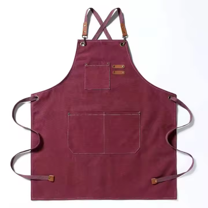 Delantal De Lona Moda Para Mujer Uso Doméstico Jardín Trabajo Restaurante Material Resistente Tamaño Estándar Diseño Versátil - 1