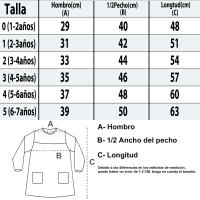 DEKORA SOUL - Bata Escolar Babi Escolar Infantil Sin Botones Niño y Niña Elástica en Puño y Cuello Color Liso - details 1