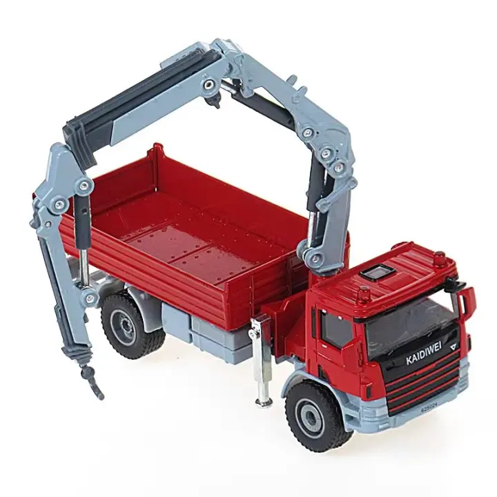 Kaidiwei Camión Montado Grúa Transporte Dumper 1/50 Vehículo De Ingeniería De Aleación Modelo De Coche Simulación Juguetes Para Niños Regalos - 1
