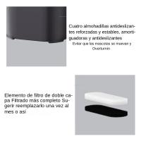 Fuente De Agua Para Gatos Con Filtro Y Bomba Eléctrica USB Silenciosa Dispensador De Agua Para Mascotas Auto Recirculante Forma De Oreja De Gato - details 9